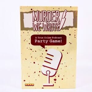 Murder We Wrote Kess True Crime Podcast Party Game 3-8+ Players Ages 14+ 2023